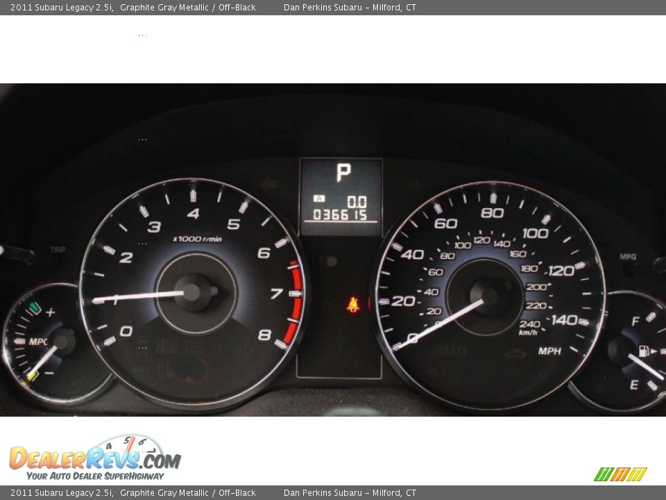 2011 Subaru Legacy 2.5i Graphite Gray Metallic / Off-Black Photo #11