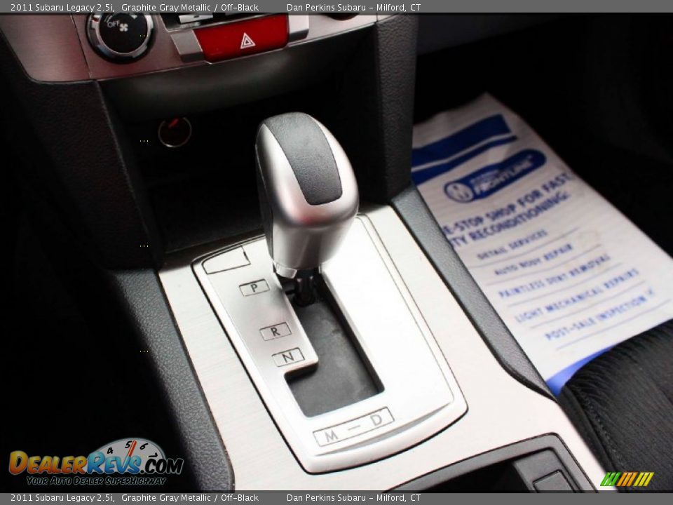 2011 Subaru Legacy 2.5i Graphite Gray Metallic / Off-Black Photo #14