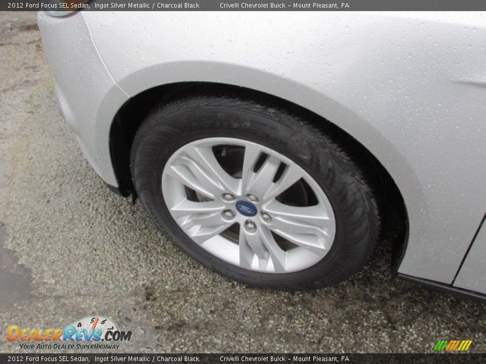 2012 Ford Focus SEL Sedan Ingot Silver Metallic / Charcoal Black Photo #3