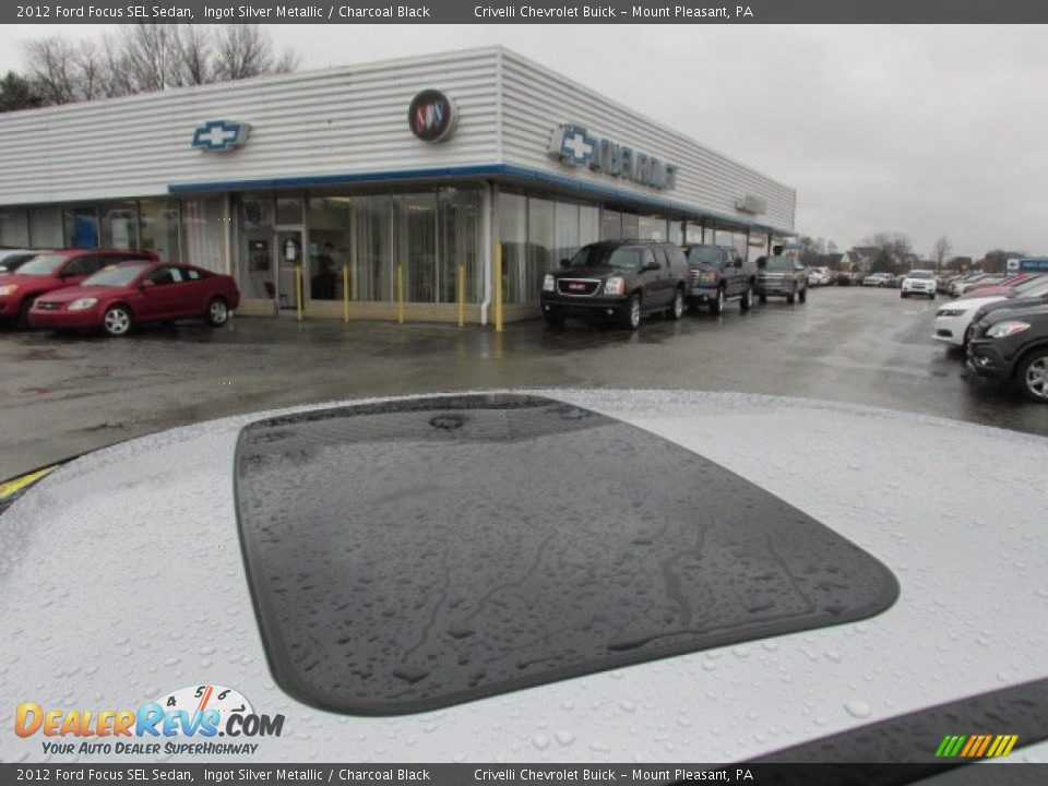 2012 Ford Focus SEL Sedan Ingot Silver Metallic / Charcoal Black Photo #4