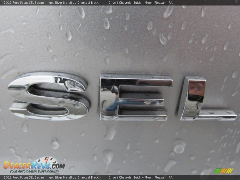 2012 Ford Focus SEL Sedan Ingot Silver Metallic / Charcoal Black Photo #7
