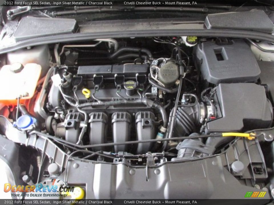2012 Ford Focus SEL Sedan Ingot Silver Metallic / Charcoal Black Photo #12