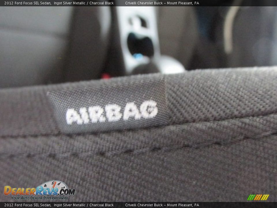 2012 Ford Focus SEL Sedan Ingot Silver Metallic / Charcoal Black Photo #15