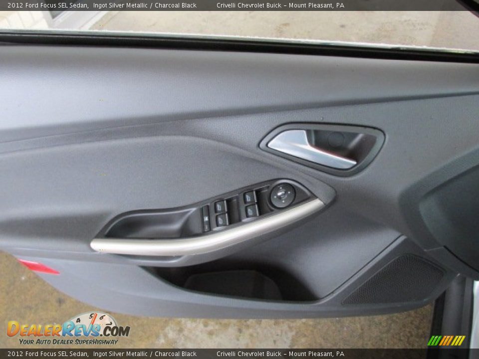 2012 Ford Focus SEL Sedan Ingot Silver Metallic / Charcoal Black Photo #16