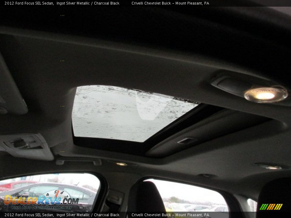 2012 Ford Focus SEL Sedan Ingot Silver Metallic / Charcoal Black Photo #18