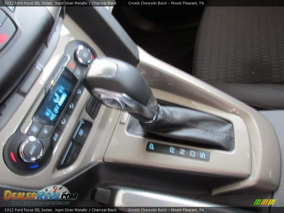 2012 Ford Focus SEL Sedan Ingot Silver Metallic / Charcoal Black Photo #19