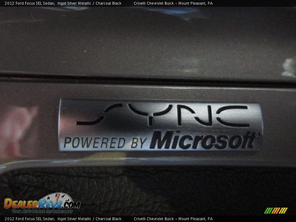 2012 Ford Focus SEL Sedan Ingot Silver Metallic / Charcoal Black Photo #20