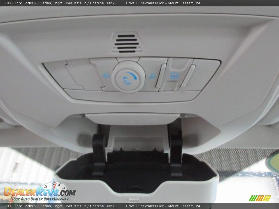 2012 Ford Focus SEL Sedan Ingot Silver Metallic / Charcoal Black Photo #26