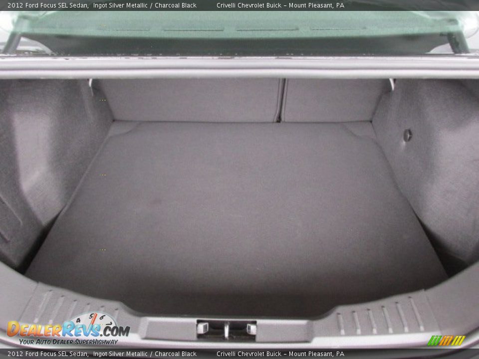 2012 Ford Focus SEL Sedan Ingot Silver Metallic / Charcoal Black Photo #28