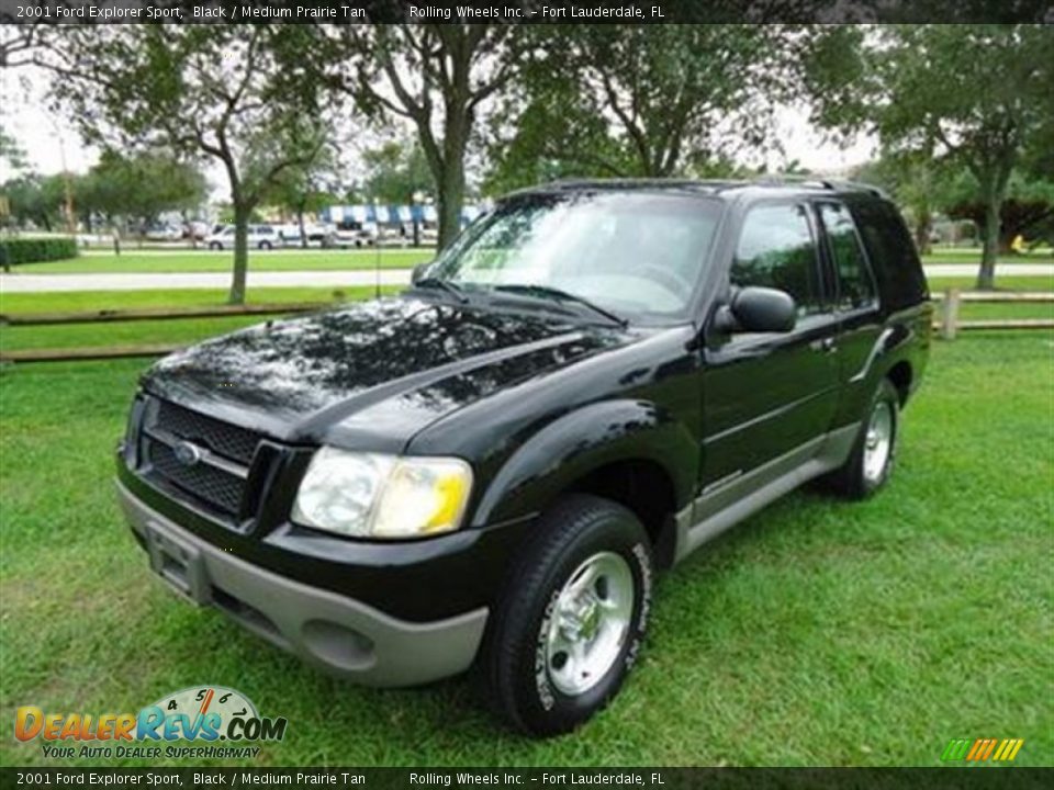 2001 Ford Explorer Sport Black / Medium Prairie Tan Photo #1