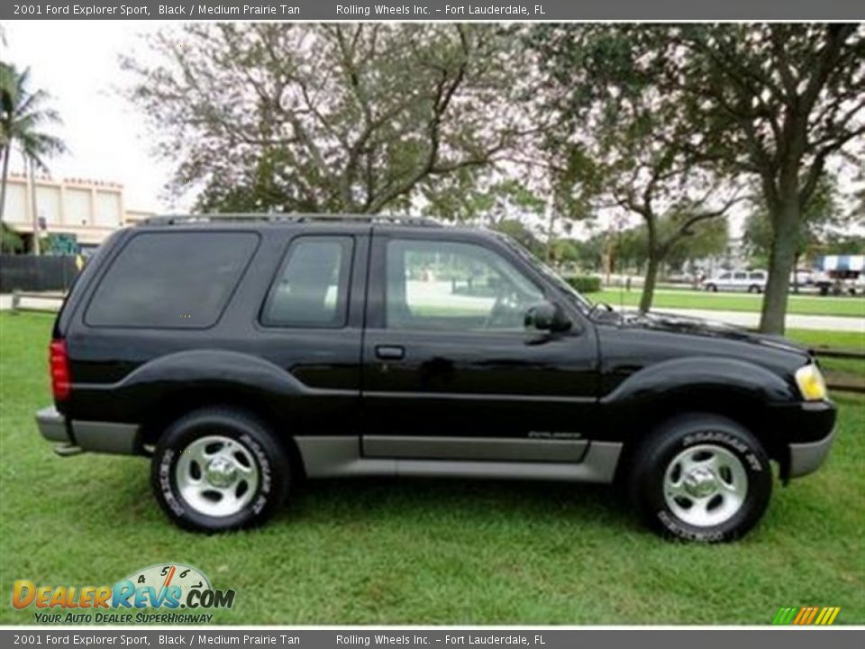 2001 Ford Explorer Sport Black / Medium Prairie Tan Photo #2