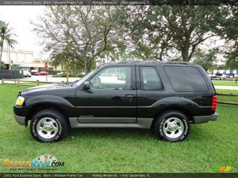 2001 Ford Explorer Sport Black / Medium Prairie Tan Photo #5