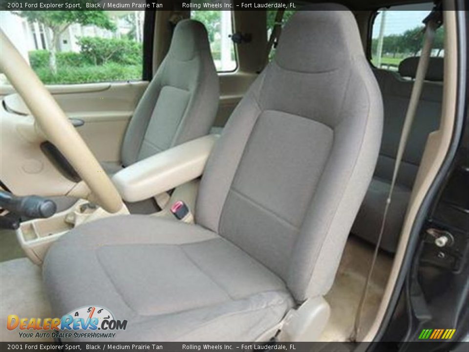 2001 Ford Explorer Sport Black / Medium Prairie Tan Photo #7