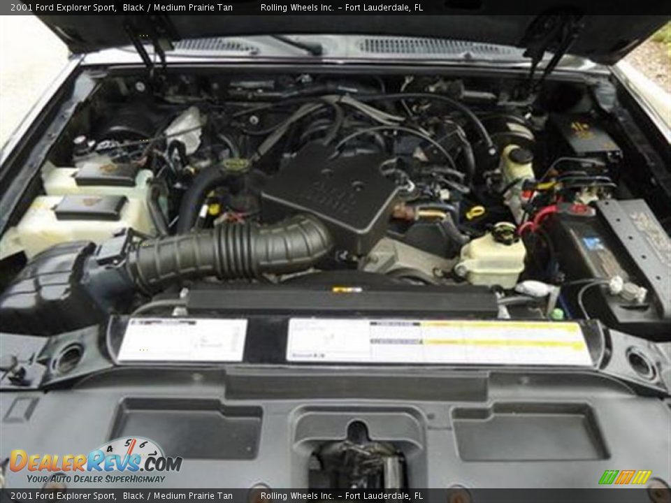 2001 Ford Explorer Sport Black / Medium Prairie Tan Photo #9