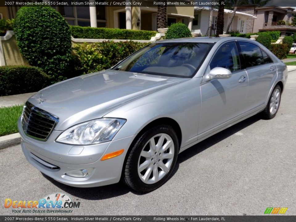 2007 Mercedes-Benz S 550 Sedan Iridium Silver Metallic / Grey/Dark Grey Photo #1