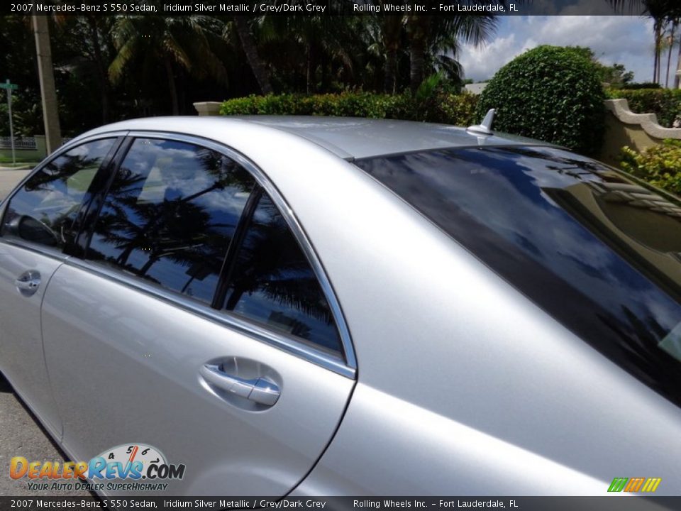 2007 Mercedes-Benz S 550 Sedan Iridium Silver Metallic / Grey/Dark Grey Photo #8