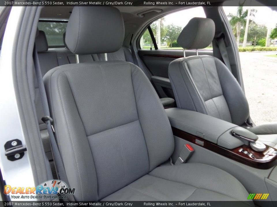 2007 Mercedes-Benz S 550 Sedan Iridium Silver Metallic / Grey/Dark Grey Photo #11