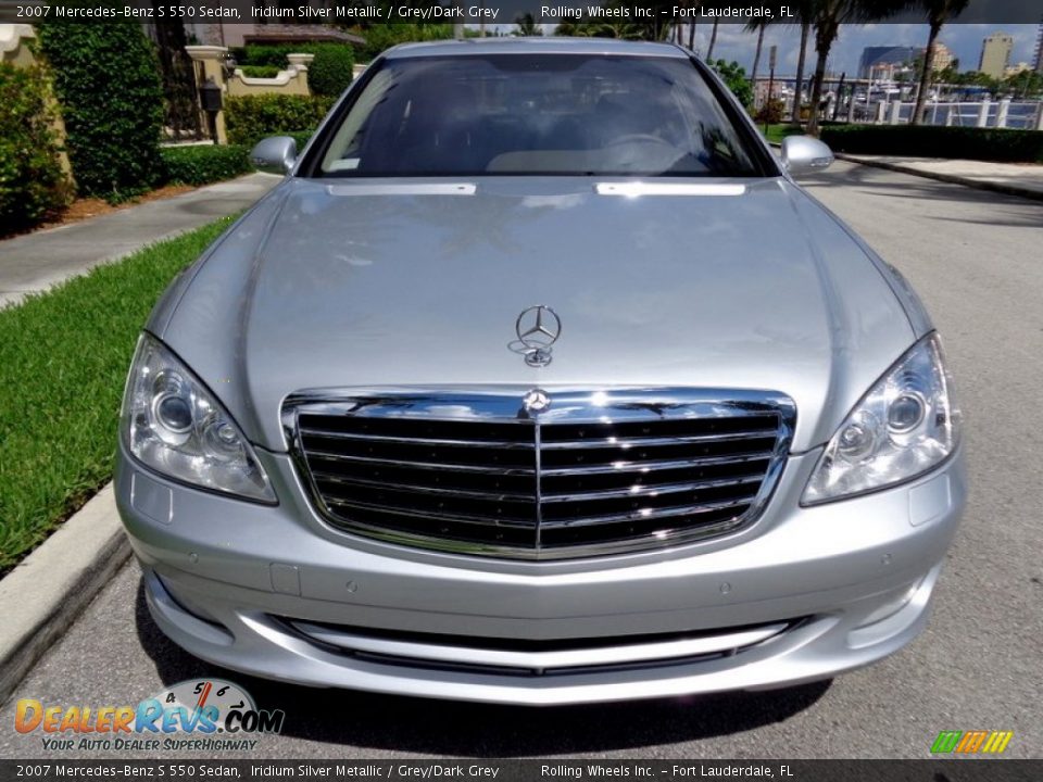 2007 Mercedes-Benz S 550 Sedan Iridium Silver Metallic / Grey/Dark Grey Photo #14