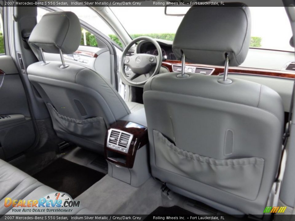 2007 Mercedes-Benz S 550 Sedan Iridium Silver Metallic / Grey/Dark Grey Photo #16