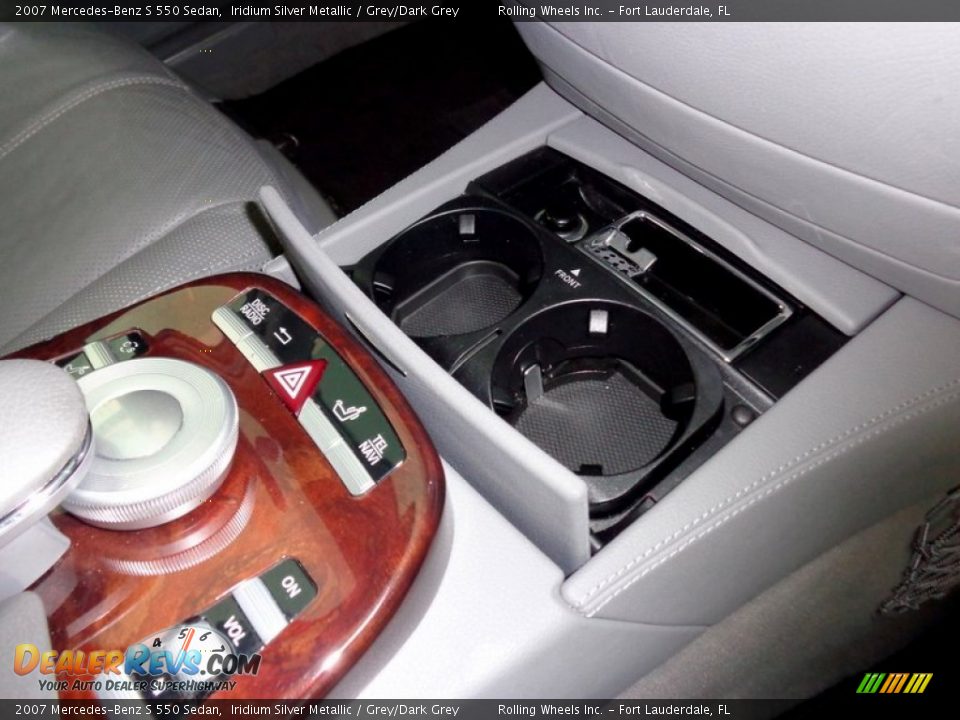 2007 Mercedes-Benz S 550 Sedan Iridium Silver Metallic / Grey/Dark Grey Photo #17