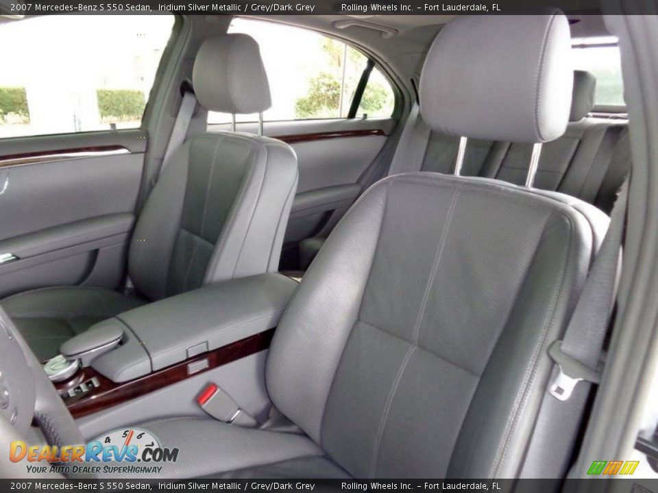 2007 Mercedes-Benz S 550 Sedan Iridium Silver Metallic / Grey/Dark Grey Photo #20