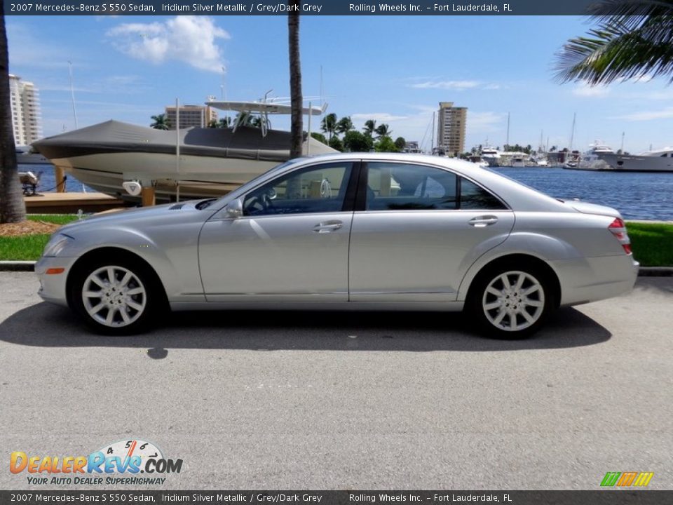 2007 Mercedes-Benz S 550 Sedan Iridium Silver Metallic / Grey/Dark Grey Photo #21