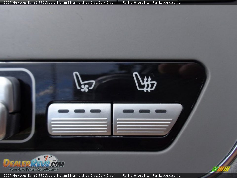 2007 Mercedes-Benz S 550 Sedan Iridium Silver Metallic / Grey/Dark Grey Photo #22