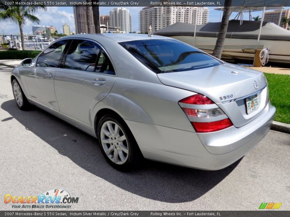 2007 Mercedes-Benz S 550 Sedan Iridium Silver Metallic / Grey/Dark Grey Photo #23