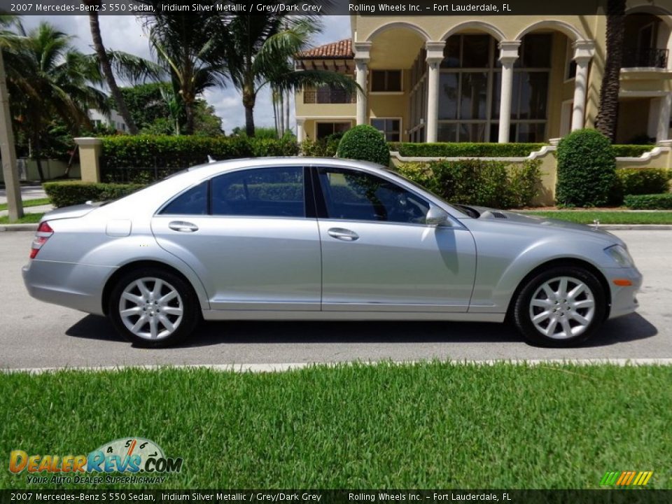 2007 Mercedes-Benz S 550 Sedan Iridium Silver Metallic / Grey/Dark Grey Photo #25
