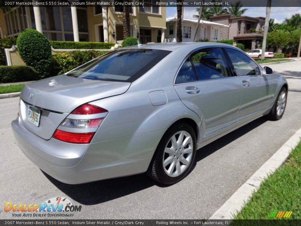 2007 Mercedes-Benz S 550 Sedan Iridium Silver Metallic / Grey/Dark Grey Photo #26