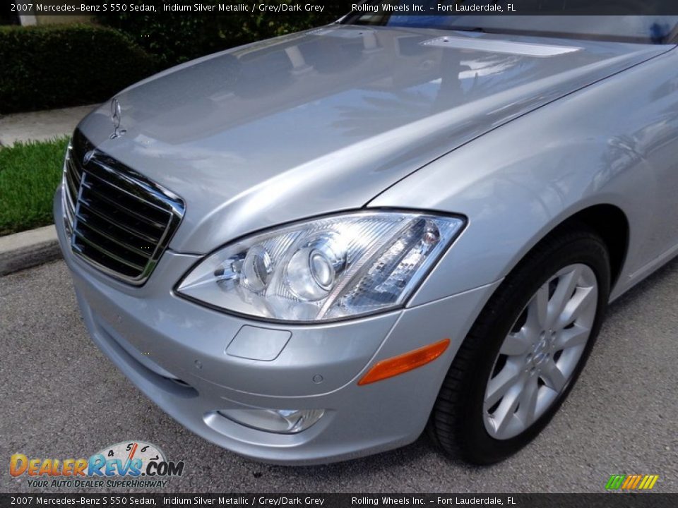 2007 Mercedes-Benz S 550 Sedan Iridium Silver Metallic / Grey/Dark Grey Photo #28