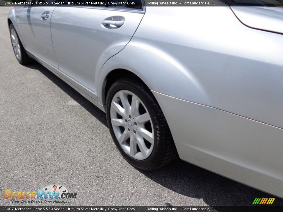 2007 Mercedes-Benz S 550 Sedan Iridium Silver Metallic / Grey/Dark Grey Photo #29
