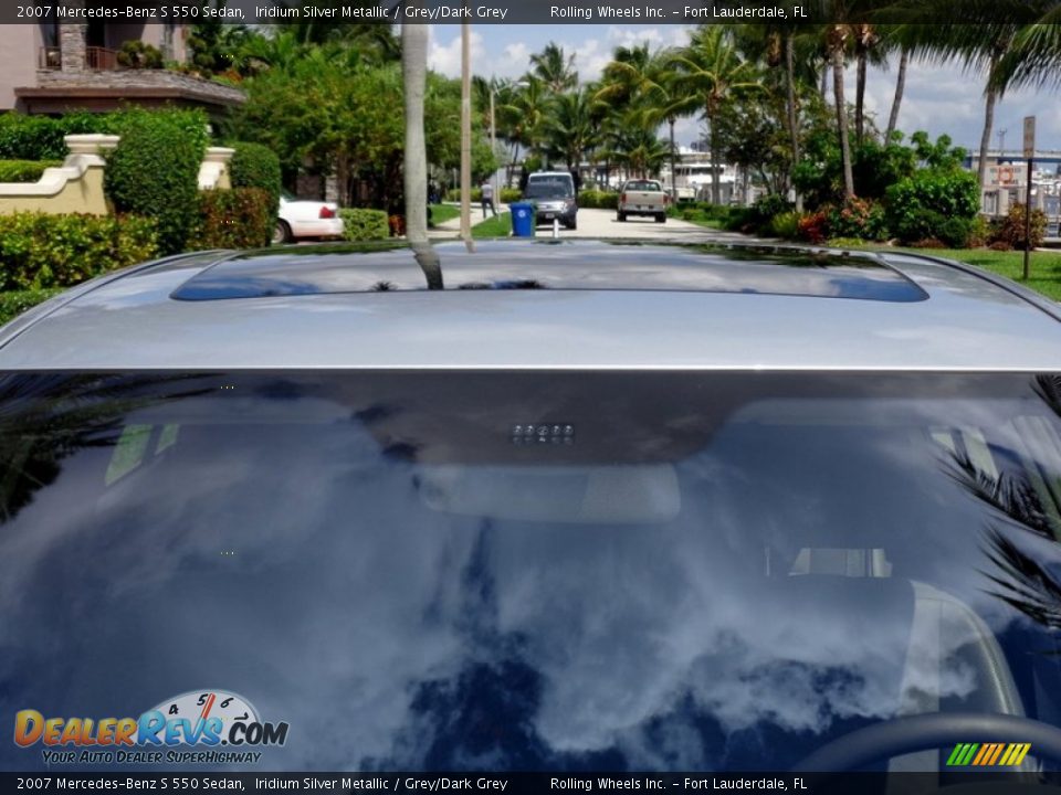 2007 Mercedes-Benz S 550 Sedan Iridium Silver Metallic / Grey/Dark Grey Photo #35