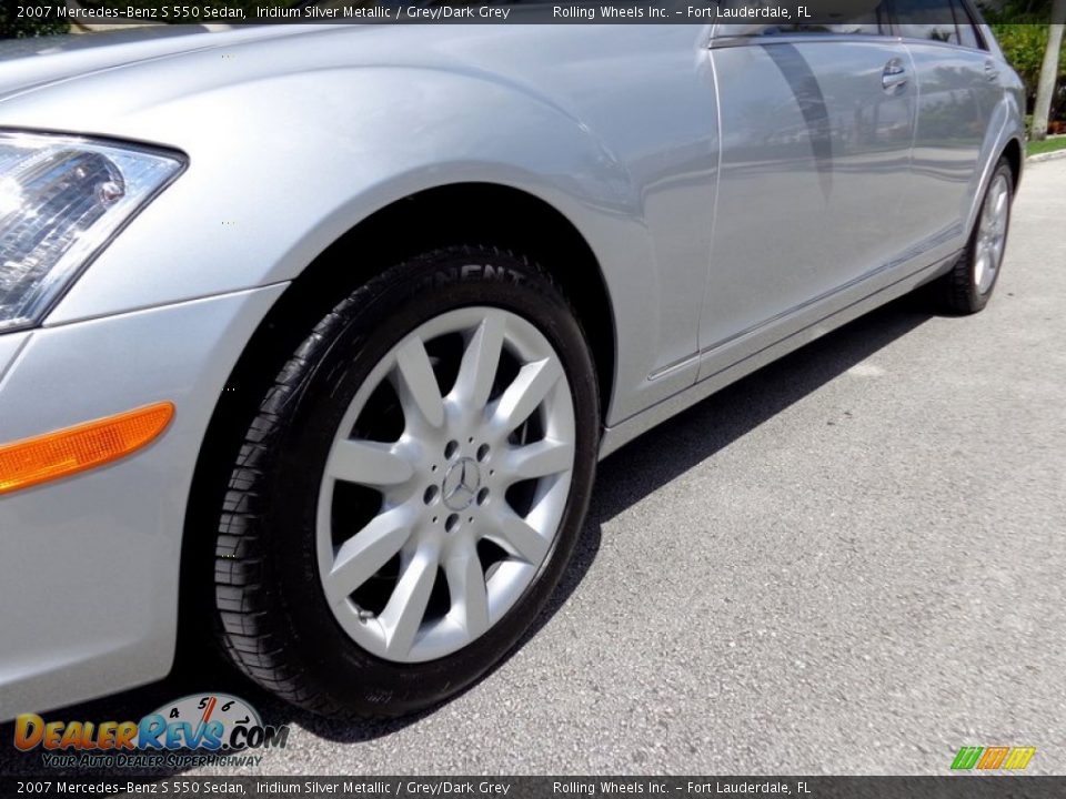 2007 Mercedes-Benz S 550 Sedan Iridium Silver Metallic / Grey/Dark Grey Photo #36