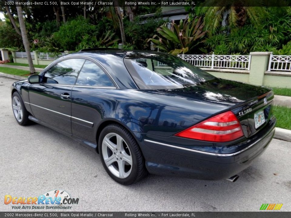 2002 Mercedes-Benz CL 500 Black Opal Metallic / Charcoal Photo #5