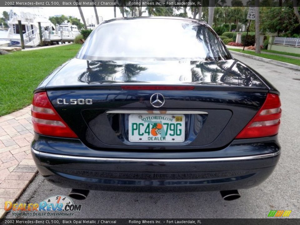 2002 Mercedes-Benz CL 500 Black Opal Metallic / Charcoal Photo #7