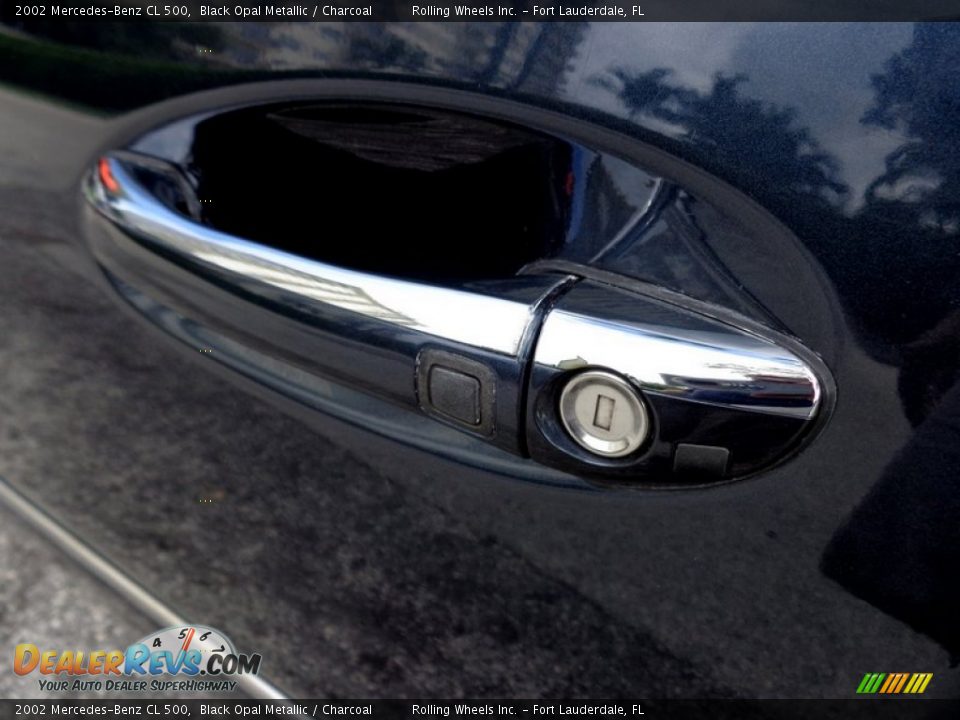 2002 Mercedes-Benz CL 500 Black Opal Metallic / Charcoal Photo #21