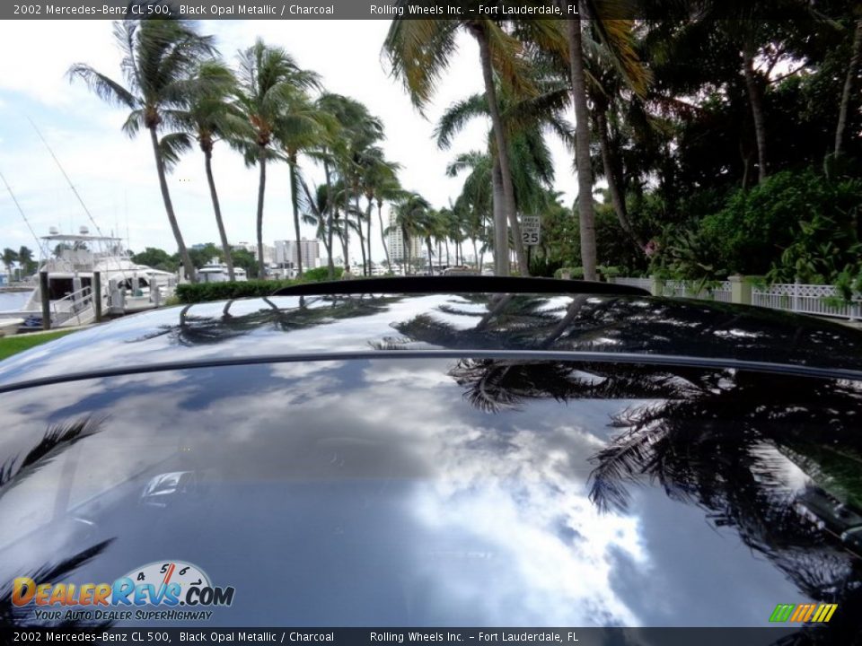 2002 Mercedes-Benz CL 500 Black Opal Metallic / Charcoal Photo #28
