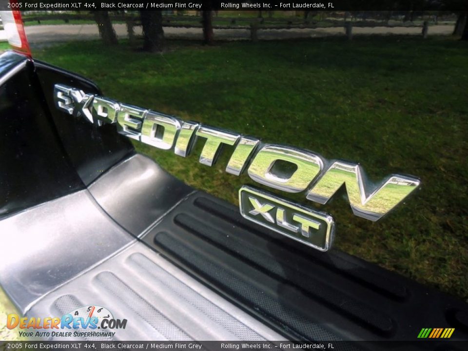 2005 Ford Expedition XLT 4x4 Black Clearcoat / Medium Flint Grey Photo #2