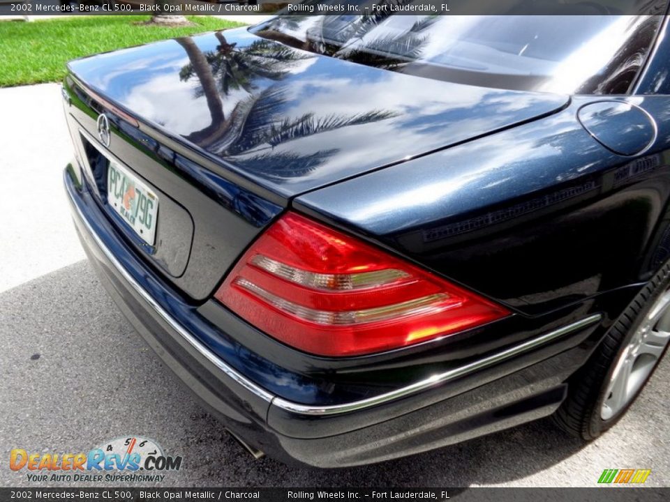 2002 Mercedes-Benz CL 500 Black Opal Metallic / Charcoal Photo #31