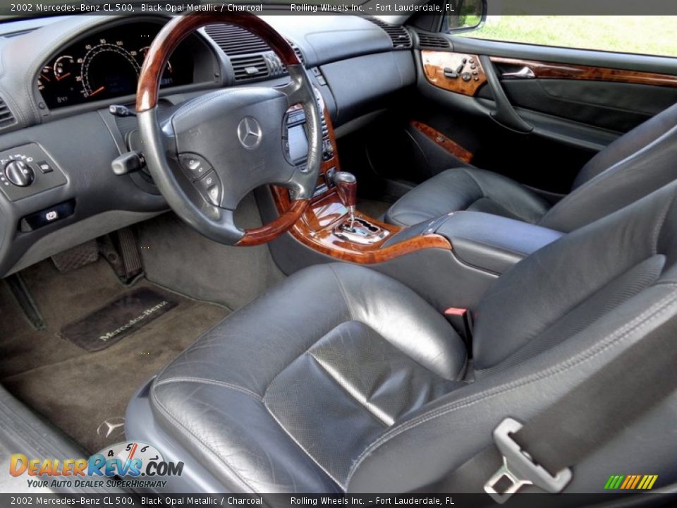 Charcoal Interior - 2002 Mercedes-Benz CL 500 Photo #35