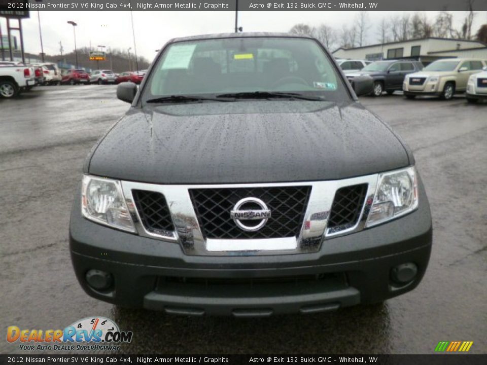 2012 Nissan Frontier SV V6 King Cab 4x4 Night Armor Metallic / Graphite Photo #2