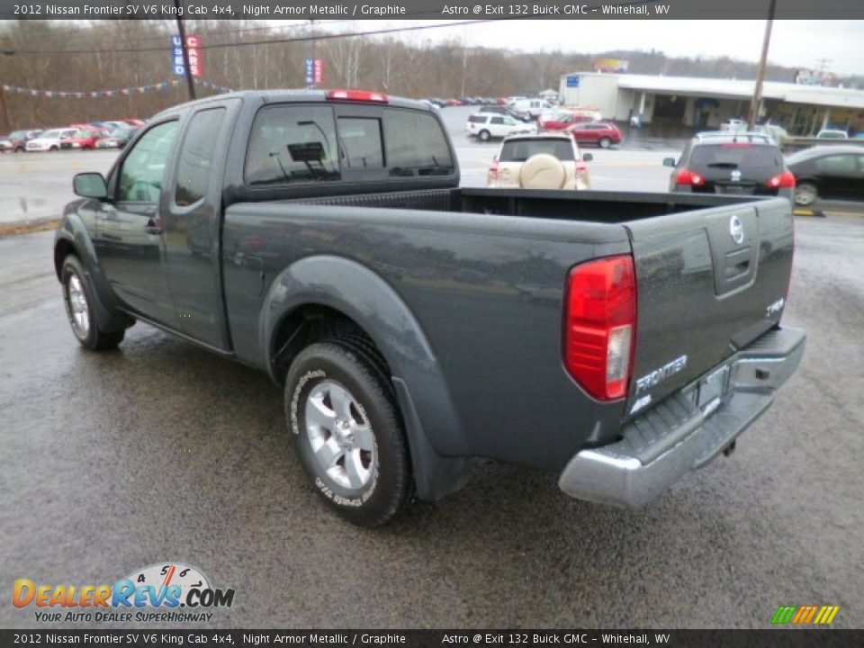 2012 Nissan Frontier SV V6 King Cab 4x4 Night Armor Metallic / Graphite Photo #5