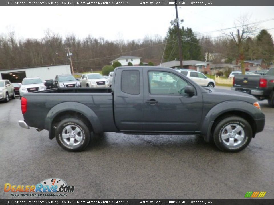 2012 Nissan Frontier SV V6 King Cab 4x4 Night Armor Metallic / Graphite Photo #8