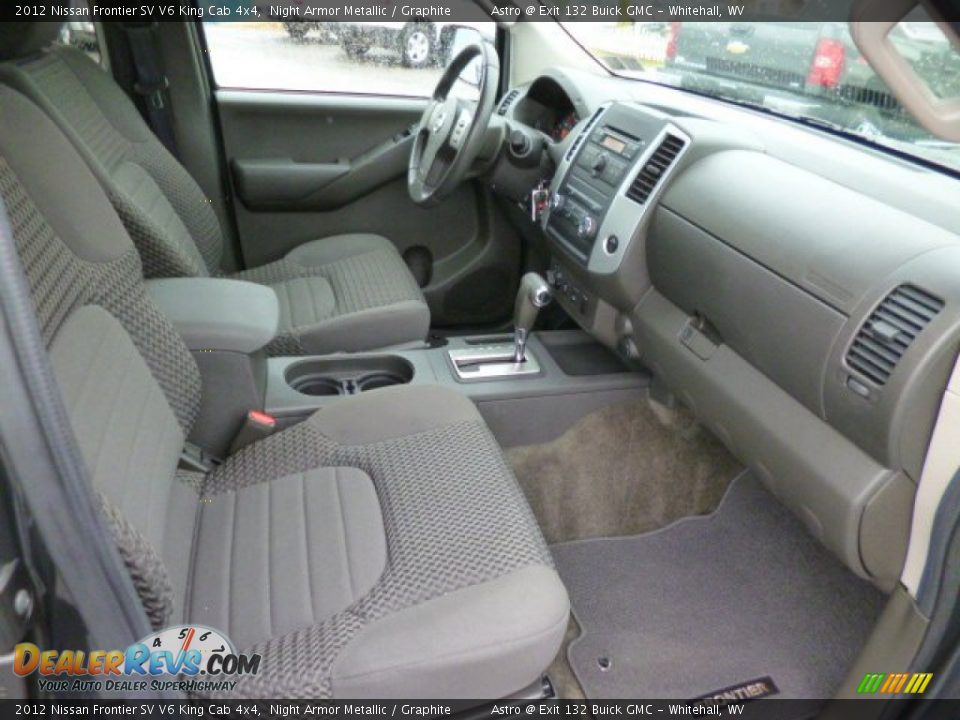 2012 Nissan Frontier SV V6 King Cab 4x4 Night Armor Metallic / Graphite Photo #10