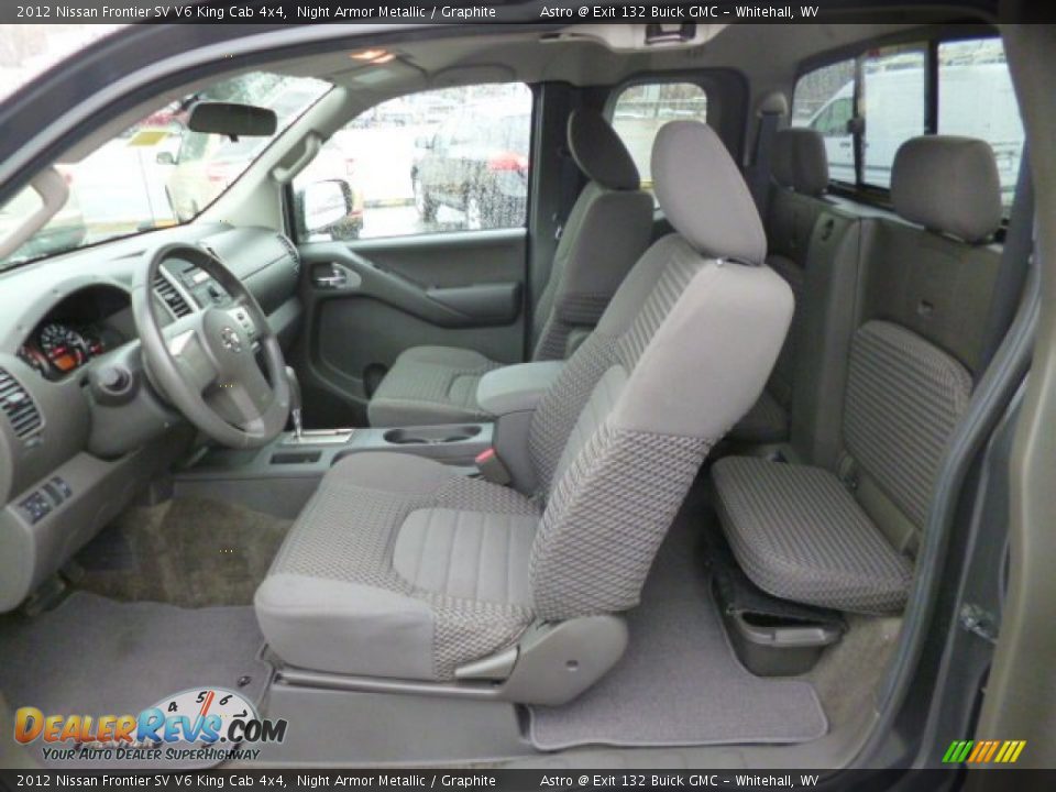 2012 Nissan Frontier SV V6 King Cab 4x4 Night Armor Metallic / Graphite Photo #14