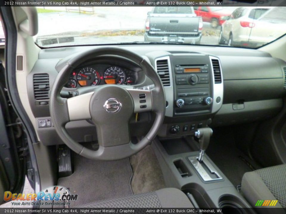2012 Nissan Frontier SV V6 King Cab 4x4 Night Armor Metallic / Graphite Photo #15