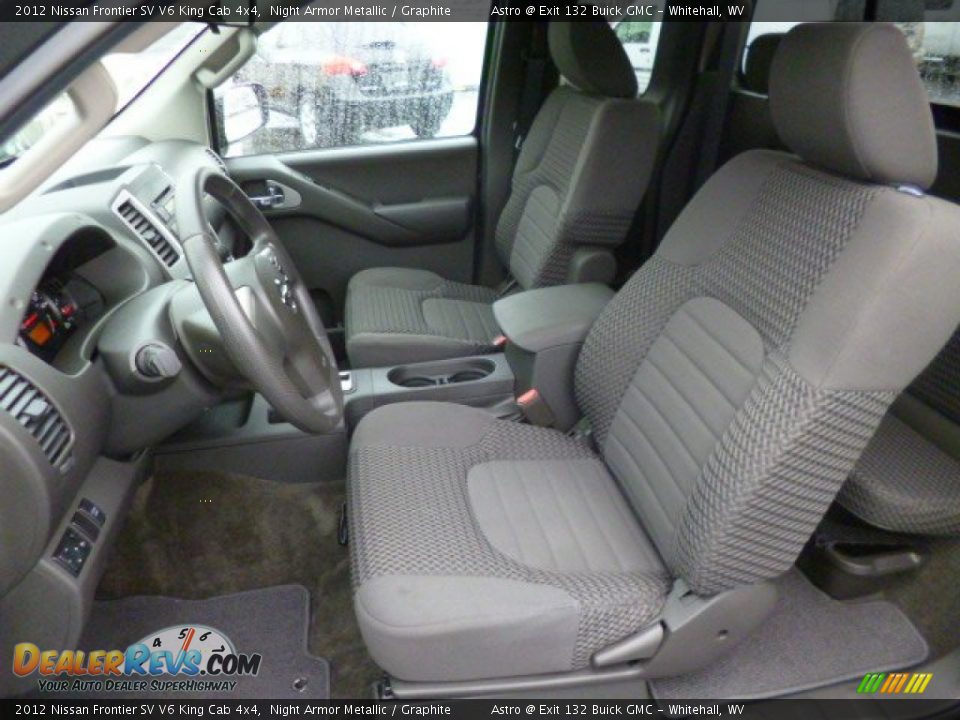 2012 Nissan Frontier SV V6 King Cab 4x4 Night Armor Metallic / Graphite Photo #16