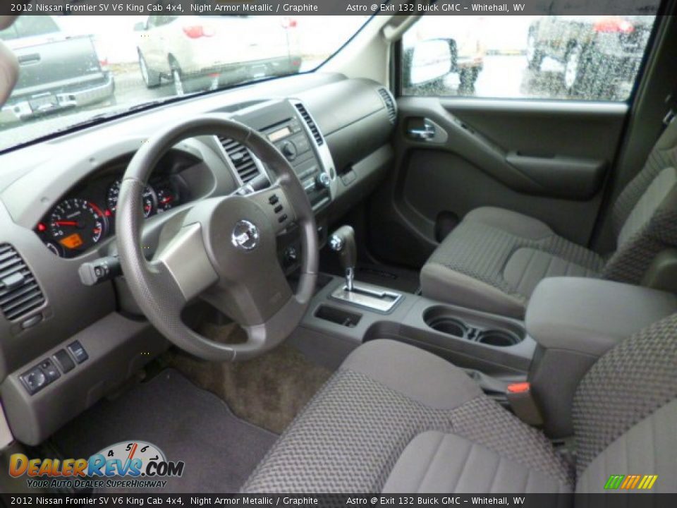 2012 Nissan Frontier SV V6 King Cab 4x4 Night Armor Metallic / Graphite Photo #17