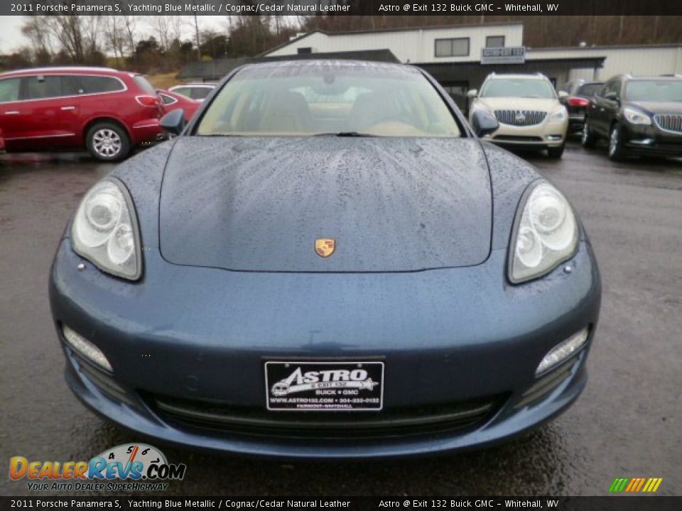 2011 Porsche Panamera S Yachting Blue Metallic / Cognac/Cedar Natural Leather Photo #2